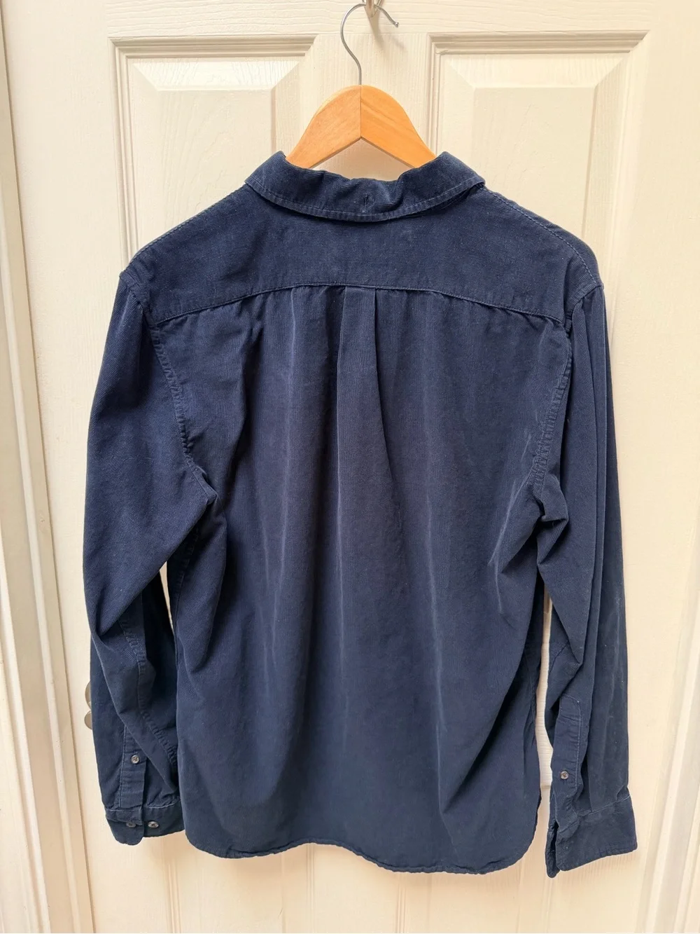 Banana Republic Navy Long-Sleeve Button-Down Shirt